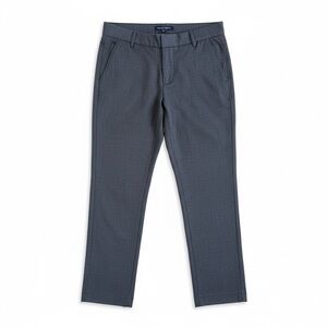 Banana Republic Martin Fit Slim Leg Petite Dress Pants 4P Gray Houndstooth